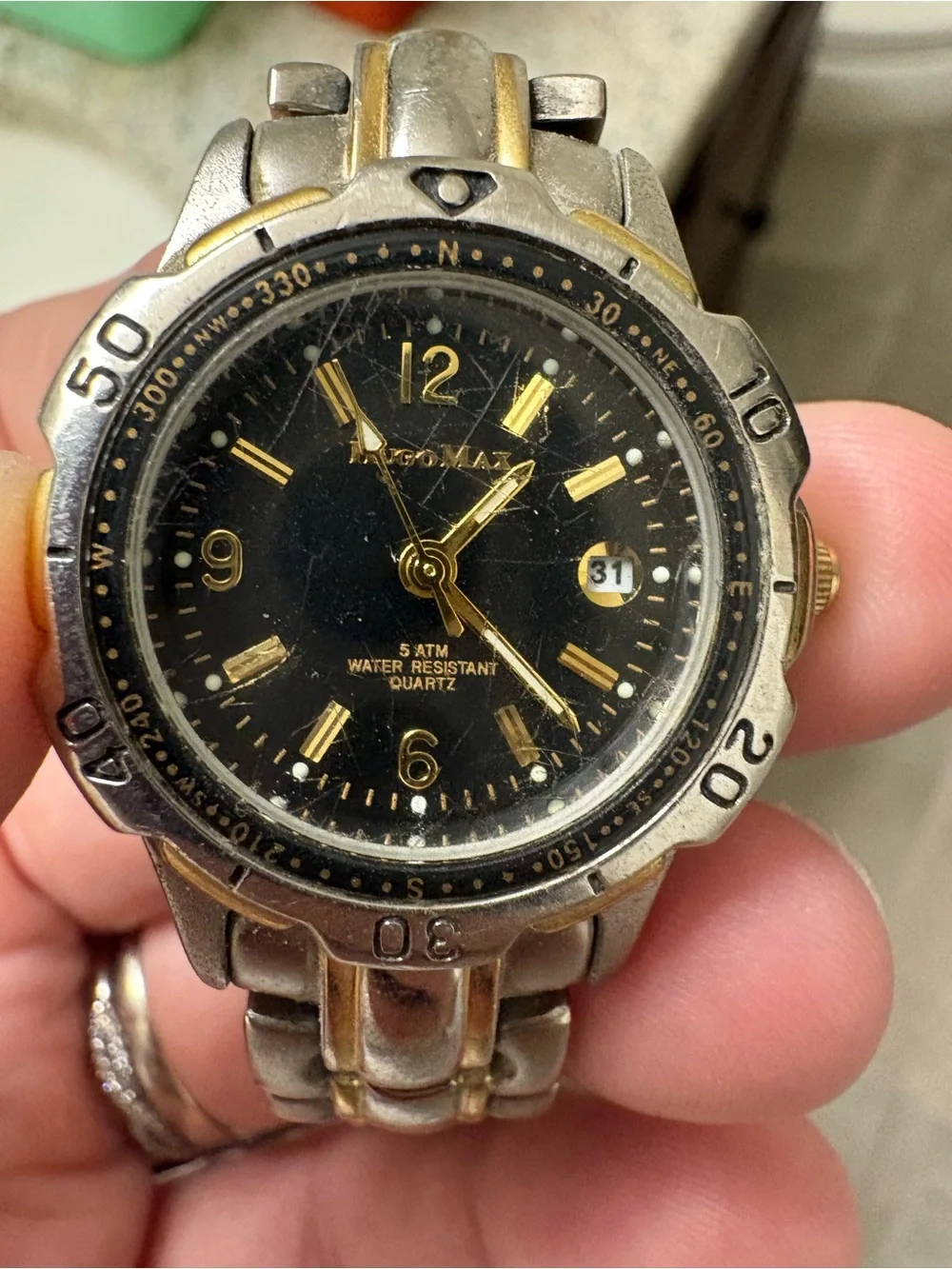Hugo Max 18k Gold Plated Men's Watch